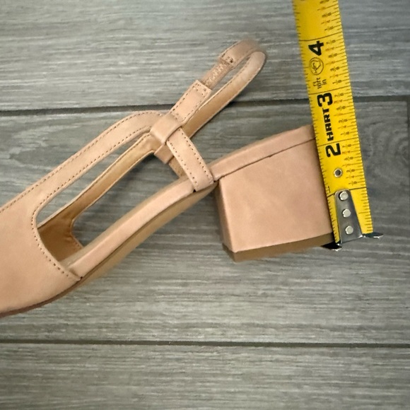 Express|Tan & Black Slingback low Heels,Preppy colorblock pointed pumps•size 10 - Picture 13 of 13